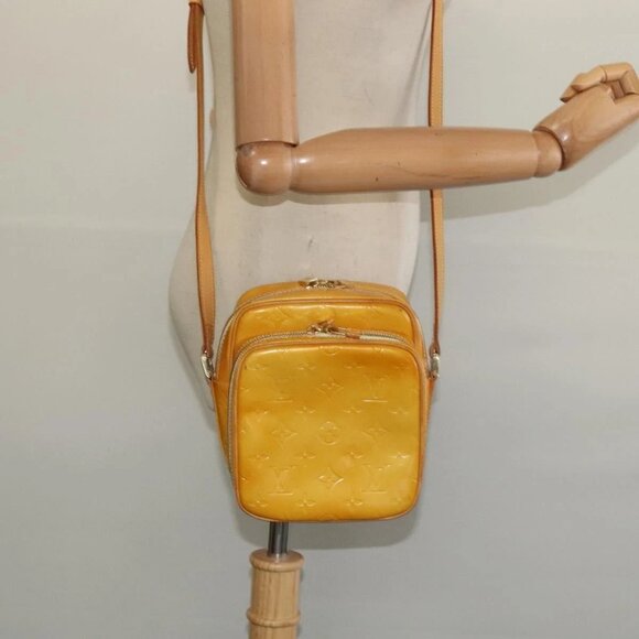 LOUIS VUITTON Monogram Vernis Wooster Bag Lime Yellow M91075 LV Auth BA3504 - Picture 3 of 16